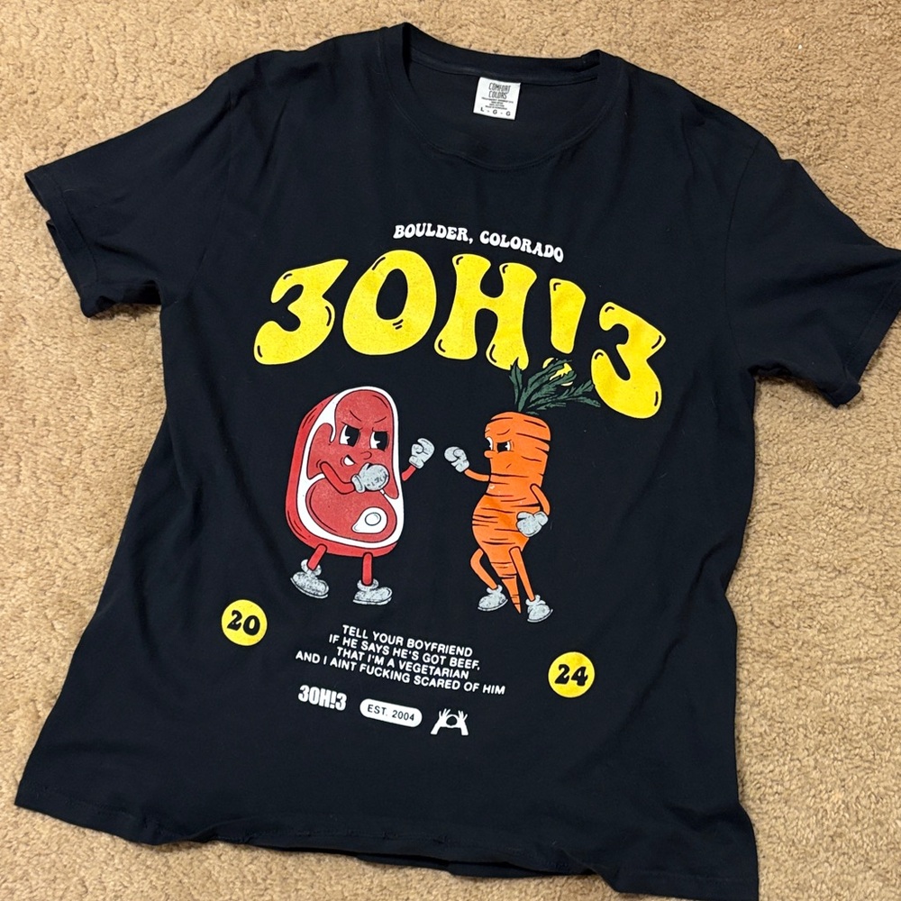Comfort Colors 3oh!3 tour shirt